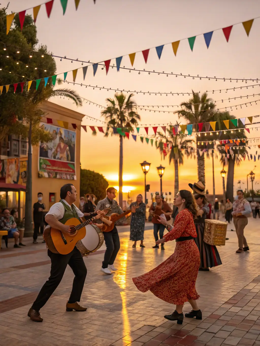 A vibrant image of a community event held at the museum, featuring traditional music, dance, and local crafts, highlighting the museum's role as a cultural hub.