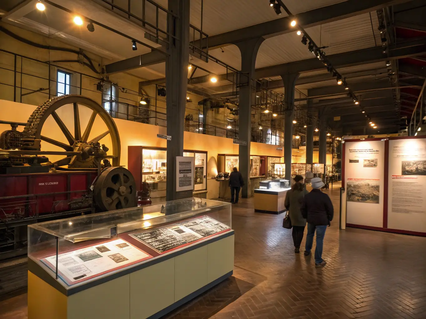 A photograph of a collection of antique documents and photographs related to the history of Saint-Andre de Lidon, displayed at the MUSEE D'HIER & D'AVANT-HIER DE SAINT-ANDRE DE LIDON.